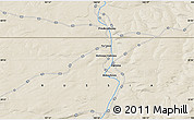 Shaded Relief Map of the area around 59° 55' 44" N, 108° 1' 30" E