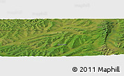 Satellite Panoramic Map of the area around 59° 55' 44" N, 136° 4' 29" E