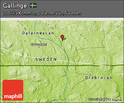 Physical 3D Map of Gällinge