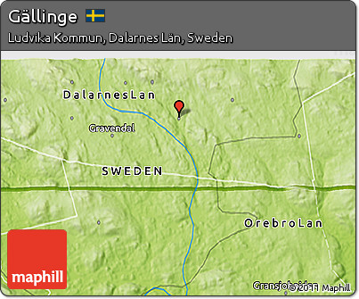 Physical 3D Map of Gällinge