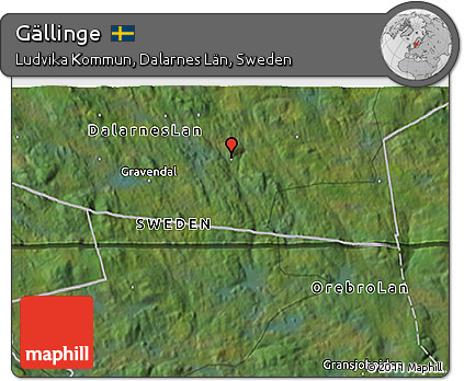 Satellite 3D Map of Gällinge