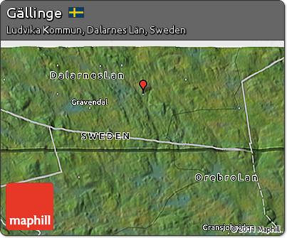 Satellite 3D Map of Gällinge