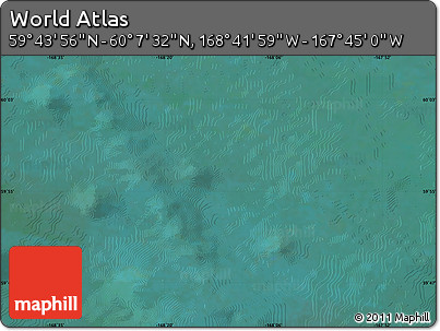 Satellite Map of the Area around 59° 55' 44" N, 168° 13' 29" W