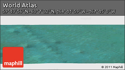 Satellite Panoramic Map of the Area around 59° 55' 44" N, 168° 13' 29" W