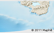 Shaded Relief 3D Map of the area around 59° 55' 44" N, 170° 4' 29" E