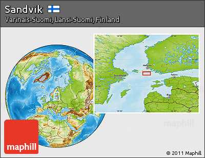 Physical Location Map of Sandvik