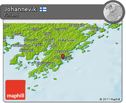 Physical 3D Map of Johannevik