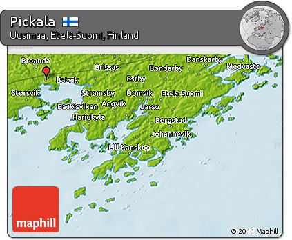 Physical 3D Map of Pickala