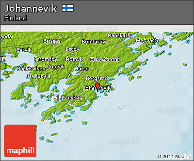 Physical 3D Map of Johannevik