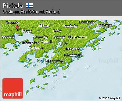 Physical 3D Map of Pickala