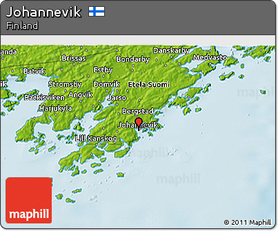 Physical 3D Map of Johannevik