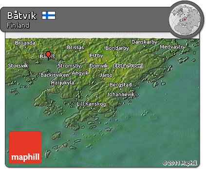 Satellite 3D Map of Båtvik