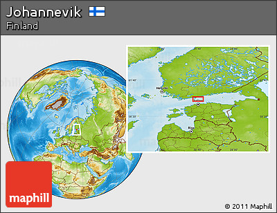 Physical Location Map of Johannevik