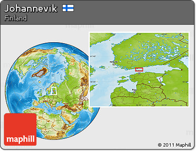 Physical Location Map of Johannevik