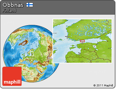 Physical Location Map of Obbnäs