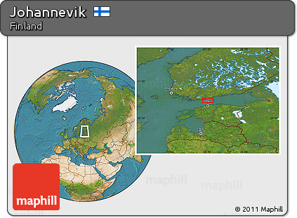 Satellite Location Map of Johannevik