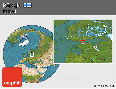 Satellite Location Map of Båtvik