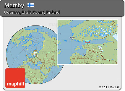 Savanna Style Location Map of Mattby