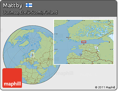 Savanna Style Location Map of Mattby