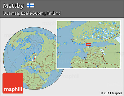Savanna Style Location Map of Mattby