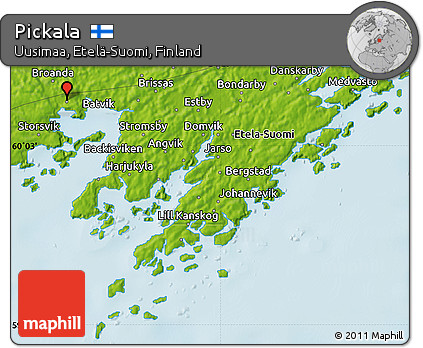 Physical Map of Pickala