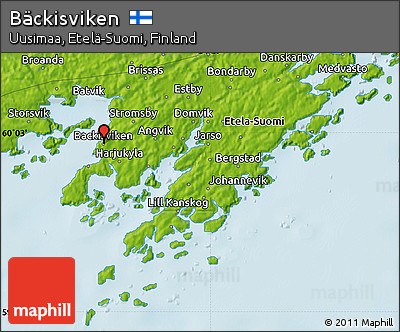 Physical Map of Bäckisviken