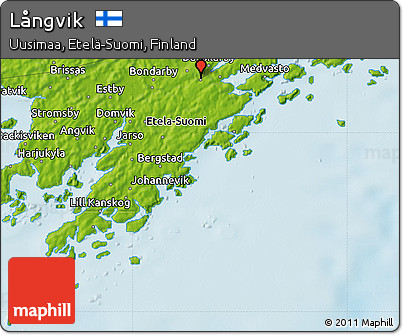 Physical Map of Långvik