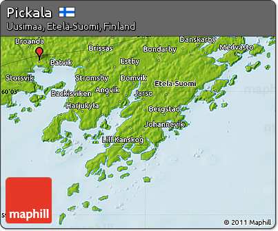 Physical Map of Pickala