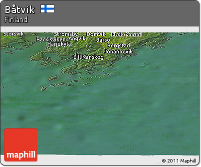 Satellite Panoramic Map of Båtvik