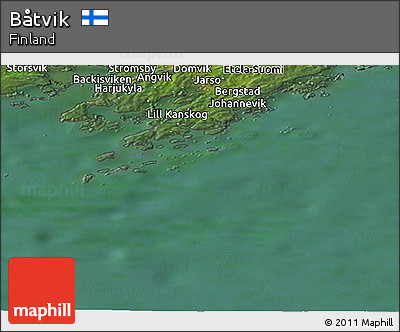 Satellite Panoramic Map of Båtvik