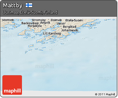 Shaded Relief Panoramic Map of Mattby