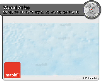 Physical 3D Map of the Area around 59° 55' 44" N, 25° 34' 30" E