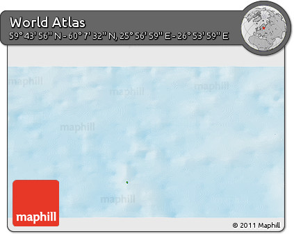Physical 3D Map of the Area around 59° 55' 44" N, 26° 25' 29" E
