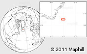 Blank Location Map of the area around 59° 55' 44" N, 40° 43' 30" W