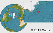 Satellite Location Map of the area around 59° 55' 44" N, 40° 43' 30" W