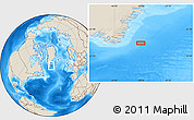 Shaded Relief Location Map of the area around 59° 55' 44" N, 40° 43' 30" W