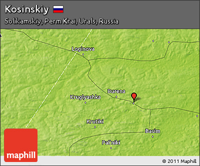 Physical 3D Map of Kosinskiy