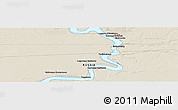 Shaded Relief Panoramic Map of the area around 59° 55' 44" N, 69° 46' 30" E