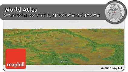 Satellite Panoramic Map of the Area around 59° 55' 44" N, 72° 19' 29" E