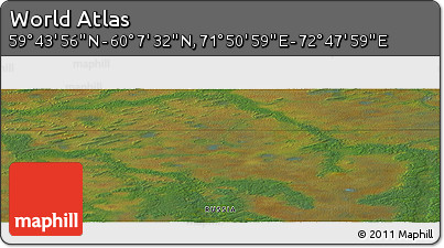 Satellite Panoramic Map of the Area around 59° 55' 44" N, 72° 19' 29" E