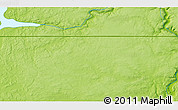 Physical 3D Map of the area around 59° 55' 44" N, 73° 1' 30" W