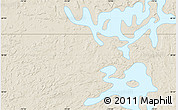 Shaded Relief Map of the area around 59° 55' 44" N, 73° 52' 30" W
