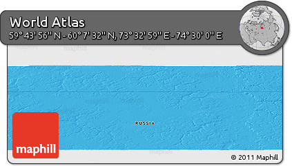 Political Panoramic Map of the Area around 59° 55' 44" N, 74° 1' 30" E