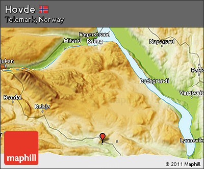 Physical 3D Map of Hovde