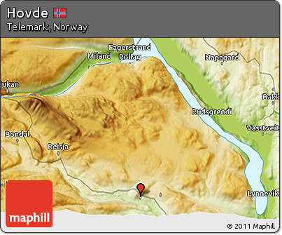Physical 3D Map of Hovde