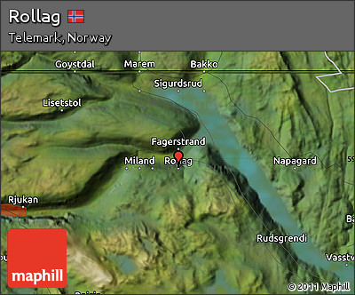 Satellite Map of Rollag