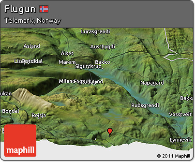 Satellite Panoramic Map of Flugun