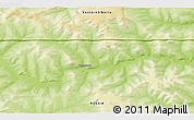 Physical 3D Map of the area around 59° 55' 44" N, 96° 7' 30" E
