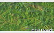 Satellite 3D Map of the area around 59° 55' 44" N, 96° 7' 30" E