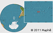 Satellite Location Map of the area around 59° 20' 22" S, 106° 10' 30" W